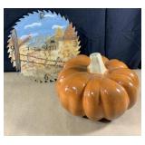 8 inch painted saw blade probably needs new hands