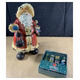 Christmas! Polyresin Santa and more