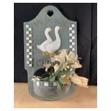 Vintage Bless This House wall planter-resin-16"