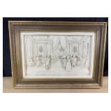 Vintage Roncraft chalkware wall hanging 11 x 15