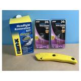 Rain X Headlight Restoration Kit, Stanley Box