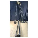 Four 28" tall mid century modern hairpin , metal