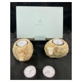 Party Lite Country Comfort Sheep Tealight Pair