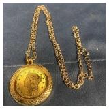 Vintage coin necklace