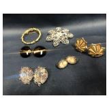 Clip Earrings and Brooches