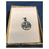 Vintage Sterling Silver Pope pendant
