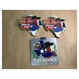 3 Texas Sawblade.con Marathon Medals