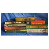 Lot of books including Dictionary of the Bible,