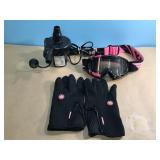 Electric Air Pump, Fly Racing Goggles & Black