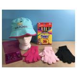 36 Cra-Z-Art Colored Pencils, 3 One Size Gloves,