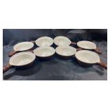8 CrockWare Bowls with Handles