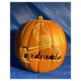 St Louis Cardinals pumpkin decoration w/ battery