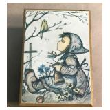 VIntage small Hummel-look Japan music box