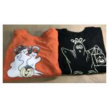 Orange BOO Sweatshirt & Black BOO T-shirt- both