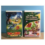 2 VHS Tapes- Tom and Jerry The Movie & Dr. Seuss