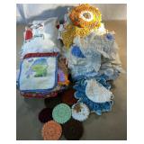 Vintage doilies, soft goods