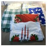 Vintage cloth table cloths-have stains on a few