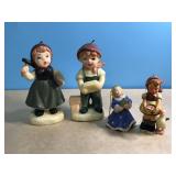 1998 Goebel Angel Bell, (2) 6.5" Candle Boy &