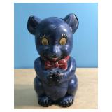 6.5" Vintage Blue Bear Bank