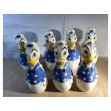 7 Disney Donald Duck plastic bowling pins