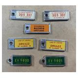 One and a half inch long vintage license plate