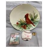 Cardinals plate, Jose DeLeon player card,