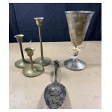 Vintage brass & silverplate