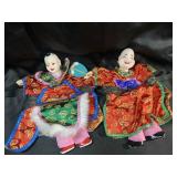Vintage Asain themed Hand-puppets