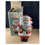 10" tall carved look Santa