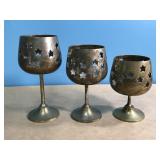 3 Terrybear Star Candle Holders