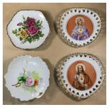 Four decorative plates
