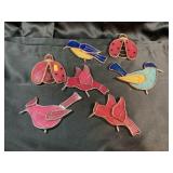 7 Stain glass Wildlife Garden Stake Attachments