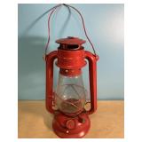 12 inch tall, vintage kerosene lamp. No markings