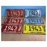 1990s Illinois farm license plates
