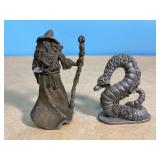 Mystical figurines-might be pewter