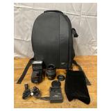 Nikon DX 18-55mm Lense, Neewer TT560 Speedlite