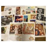 Vintage 2-Sided Magazine Advertisement Pages,