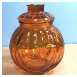 7" Cute Halloween Jack O Lantern Glass Canister