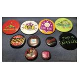 Vintage badge button pins