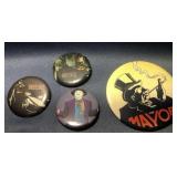 Vintage Batman badge button pins