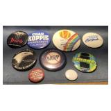 Vintage badge button pins