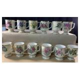 N0RLEANS 4 1/2 inch tall mugs. One for each month
