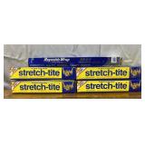 (4) Sealed Stretch-Tite Plastic Food Wrap and (1)