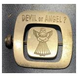 Devil / Angel flip pin marked JJ