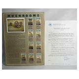 RARE collectible stamp collection Mushrooms