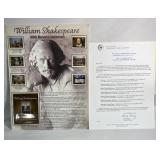 RARE collectible stamp collection Shakespeare