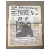 Vintage 1970 Newspaper "Beatles Breakup: They Say