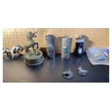 Lot of unicorn items, including ornaments and