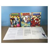 3 Marvel Comics Quarterly Reports & Certificates