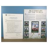 RARE collectible stamp collection Butterflies